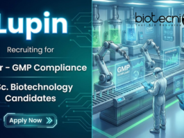 GMP Compliance Jobs at Lupin Biotechnology: Jobs, Quality Assurance Careers
