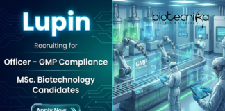 GMP Compliance Jobs at Lupin Biotechnology: Jobs, Quality Assurance Careers