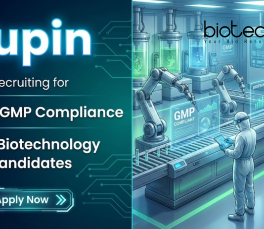 GMP Compliance Jobs at Lupin Biotechnology: Jobs, Quality Assurance Careers