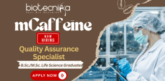 Quality Assurance Jobs at mCaffeine | Senior QA & QC Specialist mCaffeine quality assurance jobs for life science students | QA specialist