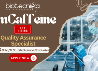 mCaffeine quality assurance jobs for life science students | QA specialist