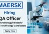 Maersk is Hiring Food Tech Candidates – Apply Now for QA Jobs Apply for QA Jobs under Maersk Career. A Great Food Tech Jobs Opportunity in Cold Storage Quality Assurance at Mehsana, Gujarat.