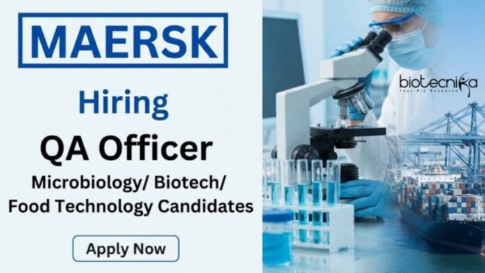 maersk Apply for QA Jobs under Maersk Career. A Great Food Tech Jobs Opportunity in Cold Storage Quality Assurance at Mehsana, Gujarat.
