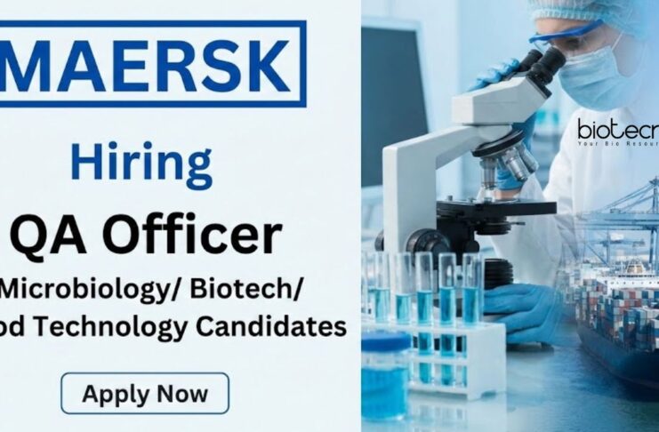 Maersk is Hiring Food Tech Candidates – Apply Now for QA Jobs Apply for QA Jobs under Maersk Career. A Great Food Tech Jobs Opportunity in Cold Storage Quality Assurance at Mehsana, Gujarat.