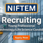 Research jobs at NIFTEM Kundli for biotechnology graduates