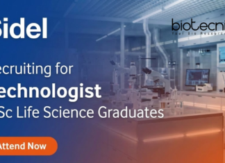 Sidel hiring for Technologist Jobs | Food Technology Jobs | Apply Now Technologist jobs in aseptic technology for Food Technology jobs and Life Science jobs professionals
