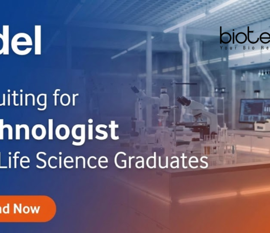 Technologist jobs in aseptic technology for Food Technology jobs and Life Science jobs professionals