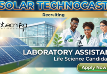 Laboratory Assistant Jobs at Solar Technocast Pvt Ltd | Life Science Jobs Laboratory Assistant Jobs at Solar Technocast Pvt Ltd for Life Science and Biology Graduates