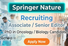 Scientific Editor Jobs at Springer Nature for Associate Role | Life Science Jobs Scientific editor jobs at Springer Nature for life science PhD professionals