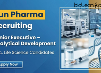 Executive Jobs at Sun Pharma – Senior Executive Analytical Development Executive Jobs at Sun Pharma for life science professionals in analytical development R&D