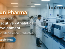 Executive Jobs at Sun Pharma Analytical Development Life Science Jobs