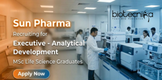 Executive Jobs – Analytical Development at Sun Pharma | Life Sciences jobs Executive Jobs at Sun Pharma Analytical Development Life Science Jobs