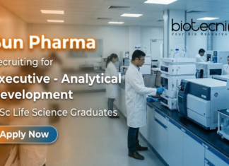 Executive Jobs – Analytical Development at Sun Pharma | Life Sciences jobs Executive Jobs at Sun Pharma Analytical Development Life Science Jobs