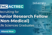 Walk-in interview for Junior Research Fellow Jobs For Life Sciences at TMC-ACTREC https://www.canva.com/design/DAG8-IgJ98Y/w70oTaB20vnw4SXXogbcHg/edit?utm_content=DAG8-IgJ98Y&utm_campaign=designshare&utm_medium=link2&utm_source=sharebutton