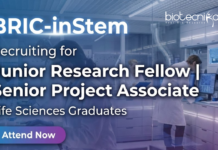 BRIC-inStem hiring for Research Jobs | Life Sciences Jobs | Apply Now BRIC-inStem research jobs 2025 for life science jobs in Bangalore
