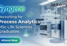 Syngene Careers hiring for Process Analytics roles | Life Science jobs Life science jobs at Syngene – Process Analytics role for MSc life science candidates in Bangalore