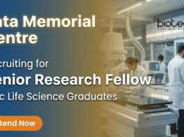 Research Jobs at Tata Memorial Centre under TMC Jobs for Life Science Jobs