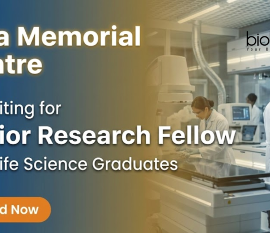 Research Jobs at Tata Memorial Centre under TMC Jobs for Life Science Jobs