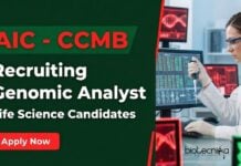 Apply Now for Genomic Analyst Job at AIC CCMB Apply for genomic analyst jobs at AIC-CCMB Hyderabad. Explore bioinformatics jobs and advance your life science career in clinical genomics.