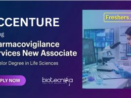 Accenture hiring for Pharmacovigilance Jobs in Bengaluru. Apply Now for Life Science Jobs for Freshers in Drug safety and PV operations.
