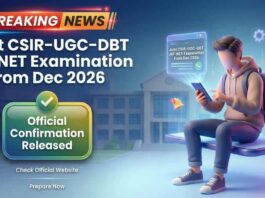 Merged CSIR–UGC–DBT JRF-NET Exam Dec 2026 | Joint CSIR–UGC–DBT JRF-NET Examination