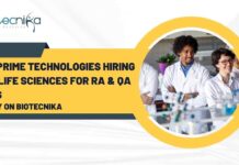 MedPrime Technologies Hiring BSc Life Sciences For RA & QA Jobs – Apply on Biotecnika RA & QA Jobs Life Sciences at MedPrime Technologies, Apply on Biotecnika