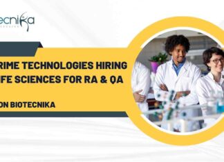 RA & QA Jobs Life Sciences at MedPrime Technologies, Apply on Biotecnika