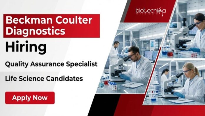 _Beckman Coulter Diagnostics Apply for Quality Assurance Specialist in Bangalore. Explore Quality Assurance & Life Science Jobs with a Growing Beckman Coulter Career.