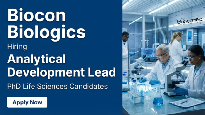 Biocon Apply for Life Science Jobs at Biocon Biologics Chennai. Explore Senior PhD Jobs in Analytical Development and Grow your Biocon Career.