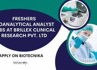 Freshers Bioanalytical Analyst Jobs at Brillex Clinical Research Pvt. Ltd, Apply on Biotecnika Freshers Biochemistry Analyst Jobs at Brillex Clinical Research Pvt. Ltd, Apply on Biotecnika