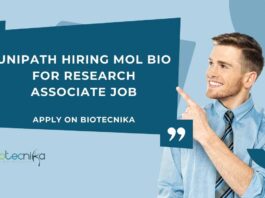 BSc Molecular Biology Jobs at Unipath, Apply on Biotecnika