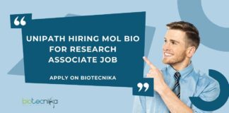 BSc Molecular Biology Jobs at Unipath, Apply on Biotecnika