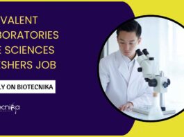 Life Sciences Freshers Job at Covalent Laboratories