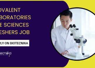 Life Sciences Freshers Job at Covalent Laboratories