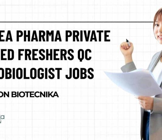 Freshers QC Microbiologist Vacancies at Althea Pharma Pvt Ltd, Apply on Biotecnika