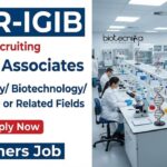 Project Associate Jobs at CSIR IGIB – Freshers in Life Sciences Apply Now Apply for CSIR IGIB Recruitment 2026 offering Project Associate Jobs in Life Science Research with Hands-On Exposure to Cutting-edge Research