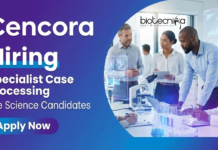 Cencora is Hiring for Specialist Case Processing Role – Apply Now for Life Science Jobs Explore Life Science Jobs at Cencora. Apply for Specialist Case Processing Pharmacovigilance Jobs in Noida for Drug Safety Career.