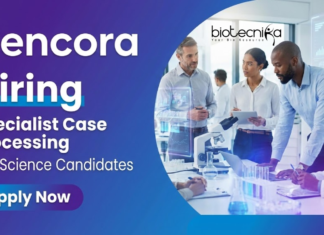 Cencora is Hiring for Specialist Case Processing Role – Apply Now for Life Science Jobs Explore Life Science Jobs at Cencora. Apply for Specialist Case Processing Pharmacovigilance Jobs in Noida for Drug Safety Career.