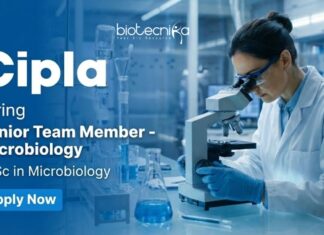 Microbiology Jobs at Cipla – MSc Candidates Apply Online Apply for Microbiology Jobs at Cipla. Junior Team Member role in Baddi for MSc Microbiology Candidates seeking QC/ QA Jobs.