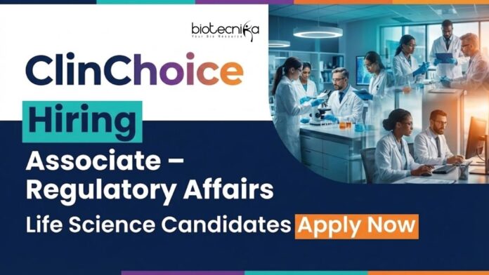 ClinChoice Apply for Regulatory Affairs Jobs in Bengaluru. Explore Associate Jobs & Build a Strong Career in Life Science with Regulatory Data Exposure.