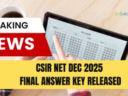 CSIR NET Dec 2025 Exam Final Answer Key Released CSIR NET Dec 2025 Final Answer Key Released - Download CSIR NET Dec 2025 Answer Key