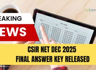 CSIR NET Dec 2025 Exam Final Answer Key Released CSIR NET Dec 2025 Final Answer Key Released - Download CSIR NET Dec 2025 Answer Key