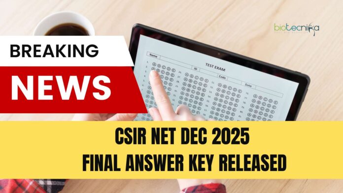 CSIR NET Dec 2025 Final Answer Key Released - Download CSIR NET Dec 2025 Answer Key CSIR NET Dec 2025 Final Answer Key Released - Download CSIR NET Dec 2025 Answer Key