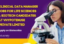 Clinical Data Manager Jobs For Life Sciences & Biotech Candidates at VHypotenuse Private Limited, Apply on Biotecnika Clinical Data Manager Jobs For Life Sciences & Biotech Candidates at VHypotenuse Private Limited, Apply on Biotecnika
