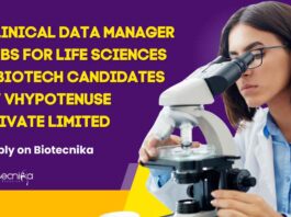 Clinical Data Manager Jobs For Life Sciences & Biotech Candidates at VHypotenuse Private Limited, Apply on Biotecnika