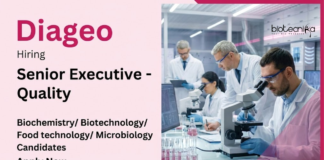 Diageo is Hiring for Executive Role – Apply Now for Life Science Jobs Apply for Diageo Career Offering Life Sciences Job as Senior Executive Quality in Food Tech jobs at Cuttack Manufacturing Unit.