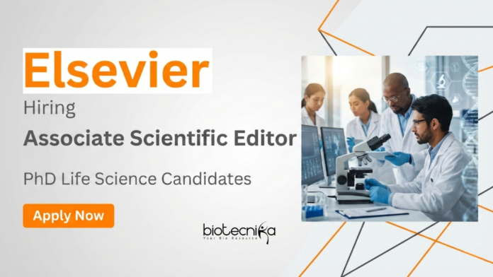 Elsevier (1) Apply for Associate Scientific Editor Jobs at Elsevier. Ideal Elsevier Career Opportunity at iScience for PhD Life Science Jobs.