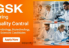 GSK Hiring Life Science Candidates for Quality Control Jobs – Apply Now Apply for Quality Control Jobs at GSK Nashik. Explore Life Science Jobs with Hands-On Lab Experience & Long-term Growth Through GSK Careers.