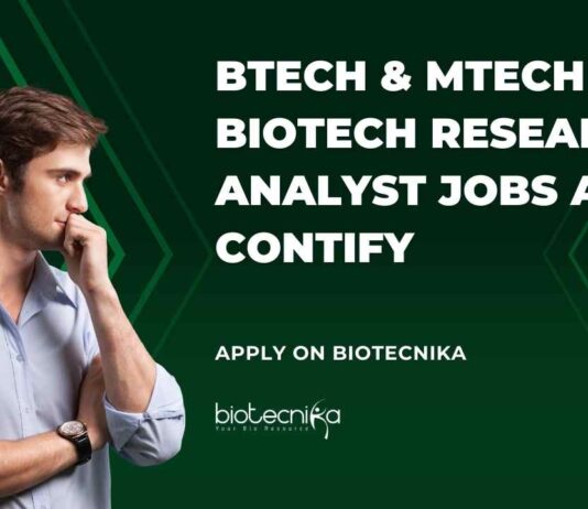 Biotech Research Analyst Jobs at Contify - Apply on Biotecnika
