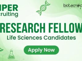 Research fellow at NIPER, Hyderabad. Master's in Life Sciences Candidates, Apply Now. ICMR project on Gastric Cancer.